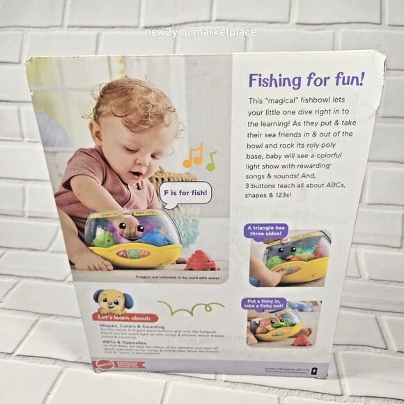 Fisher-Price Laugh & Learn Magical Lights Fishbowl – Interactive Baby Toy - Picture 9 of 13
